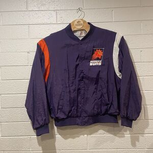 Rare VTG Swingster NBA Phoenix Suns Satin‎ Bomber Jacket Mens XL USA